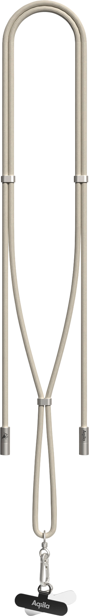 Lanyard Power Cable Lightning bærebånd 30 W sand forfra