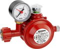 Lavtrykksregulator 50 mbar 1,5 kg/t med manometer forfra