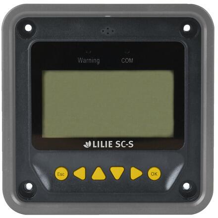LCD solcellecomputer 12/24V for laderegulatorer - Lilie front