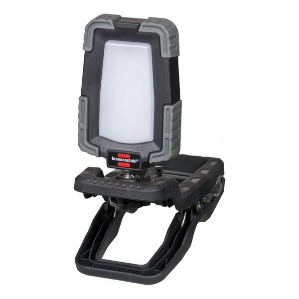 LED arbeidsstråler oppladbar 950lm med klemmesystem - Brennenstuhl forfra