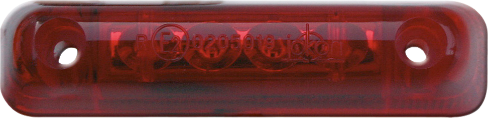 LED baklykt S24-2 rød 65x16 mm 12V IP67 fra Jokon for campingkjøretøy