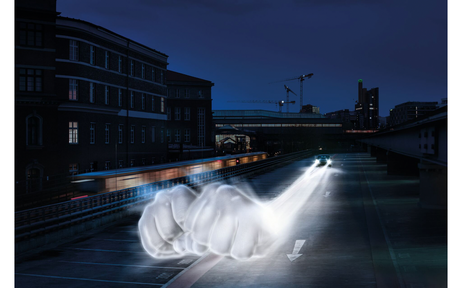 Detalj av LED-billyktpære H4 Night Breaker Speed 450