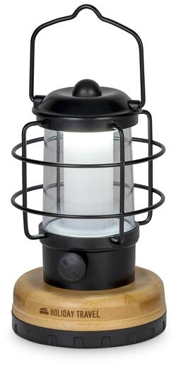 LED campinglykt ALVA 750lm dimmbar med powerbank bakside