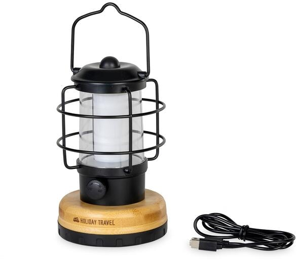 Detalj av LED campinglykt ALVA 750lm dimmbar med powerbank