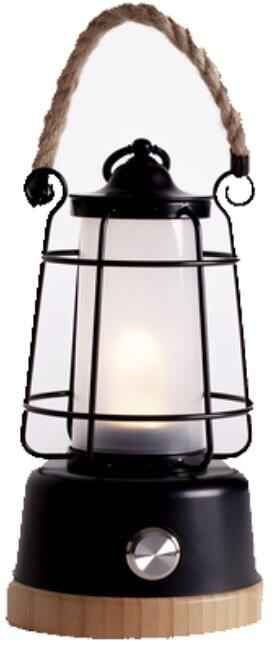 LED campinglykt Lighthouse med flammemodus forfra
