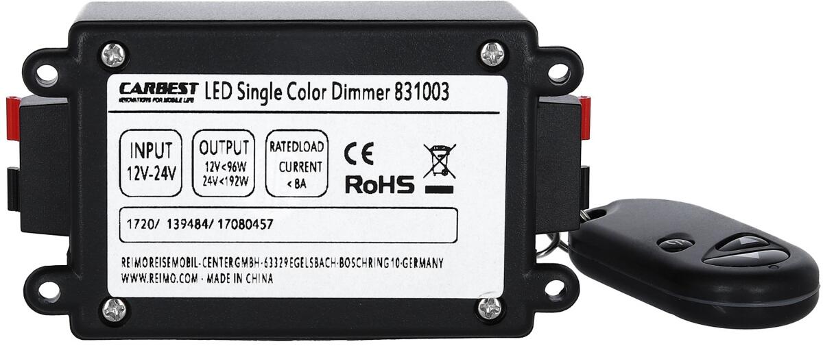 LED-dimmer med fjernkontroll 12V 96W for bobil bakside