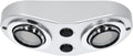LED dobbel påbyggingsspot 12V 2x1W med separate brytere forfra