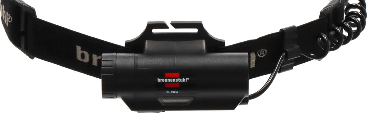 Detalj av LED-hodelykt SL 500 A sensor og strømbryter
