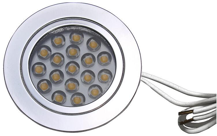 LED innbyggingsspot 12V 1,2W 94 lm med touch-sensor - Dimatec montert