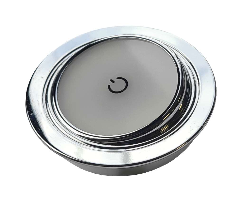 LED innbyggingsspot bevegelig 1,2W krom med touch 55 mm montert