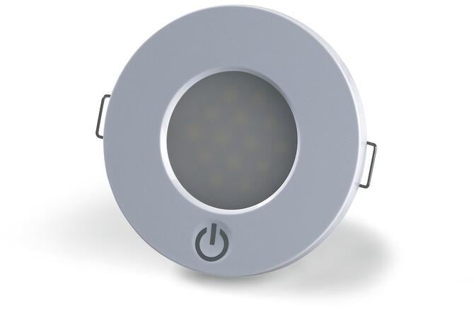 LED innbyggingsspot Button 12V 2,5W med touch-sensor fra FAWO