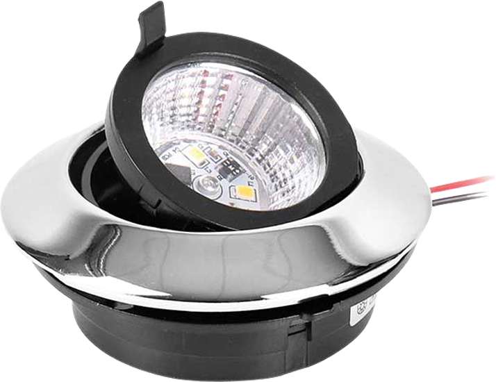 LED-innbyggingsspot L360RM 12V 1,8W 360° dimmbar fra Dometic montert