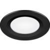 LED innbyggingsspot TDL-5024 svart 12V 3W varmhvit montert i tak