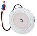 LED innbyggingsspot med touch 12V 1,6W 3000K Ø52mm fra Dimatec montert