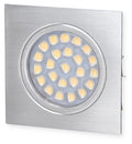 LED innbyggingsspot med touch 12V 1,6W børstet alu - Dimatec for camping