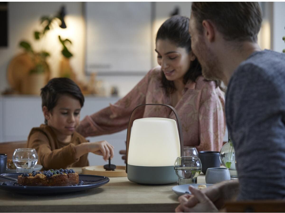 LED lampe Lite-up 2.0 dimmbar USB-C 1800mAh i petroleumfarge