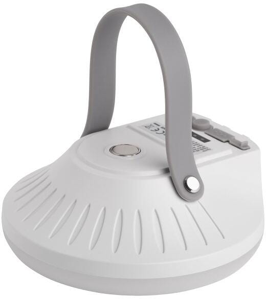 LED lampe Stella oppladbar 600 lm med magnet og powerbank i bruk utendørs