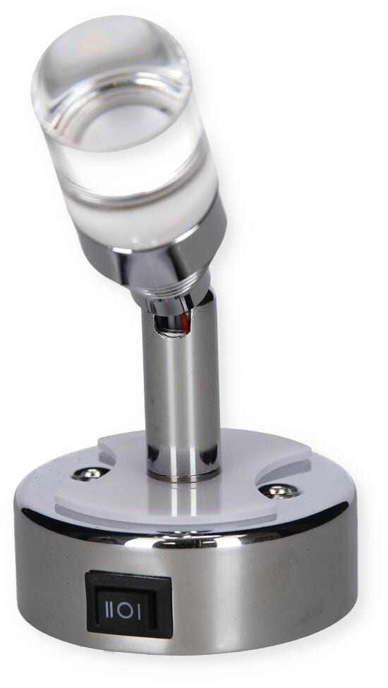 LED leselampe med nattlys og USB 12V 1W Dimatec for campingbruk