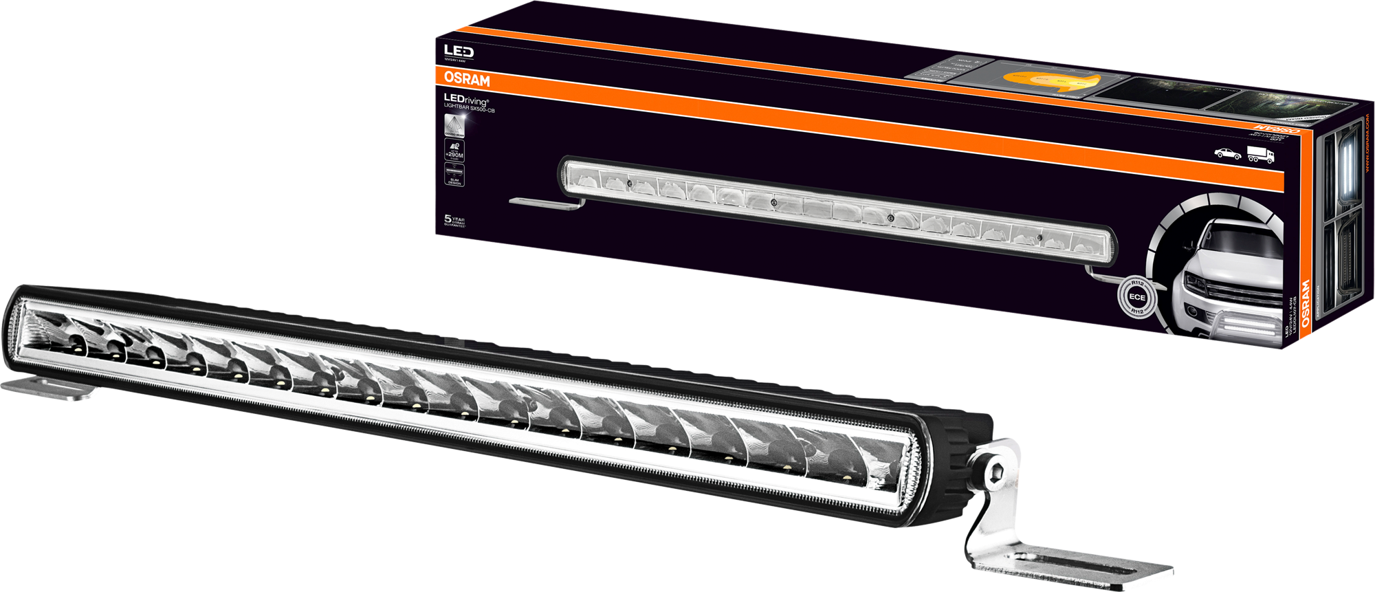 LED lysbar SX500-CB 18 LED 300m rekkevidde foran