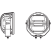 Nærbilde av LED-lyskaster LEDriving ROUND MX260 LED-lys