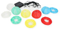 LED lyslenke med solcellepanel og batteri 4m 10 lampionger Carbest forfra