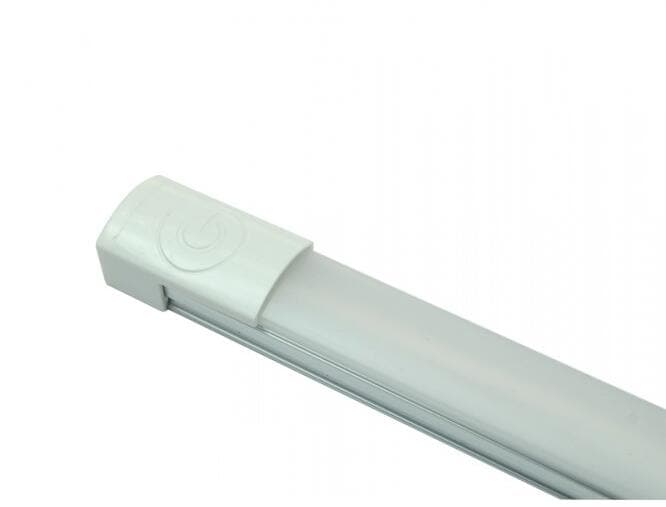 LED-lyslist 60 cm 123 SMD varmhvit 11W med berøringsbryter forfra