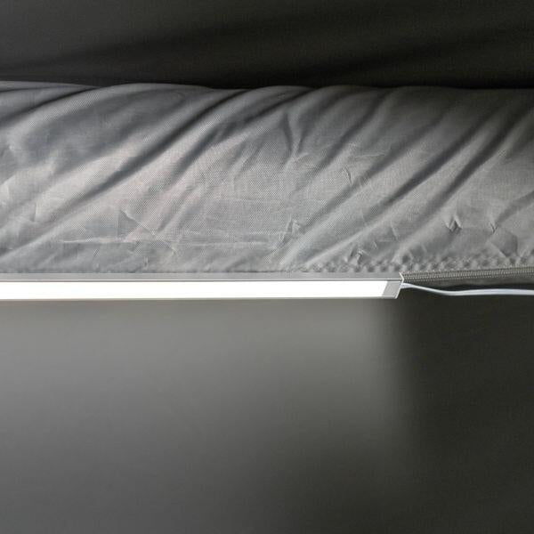 Montert LED-lyslistesett for fortelt 230V med fjernkontroll 120 cm