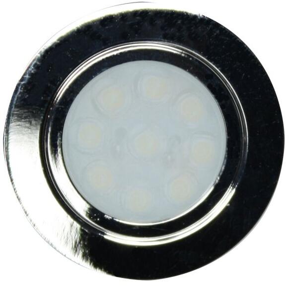 LED mini innbyggingsspot diffusor 12V/1,4W krom Ø45 mm Dimatec