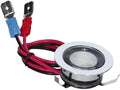 LED minispot IP65 12V 0,4W Ø30mm krom forfra
