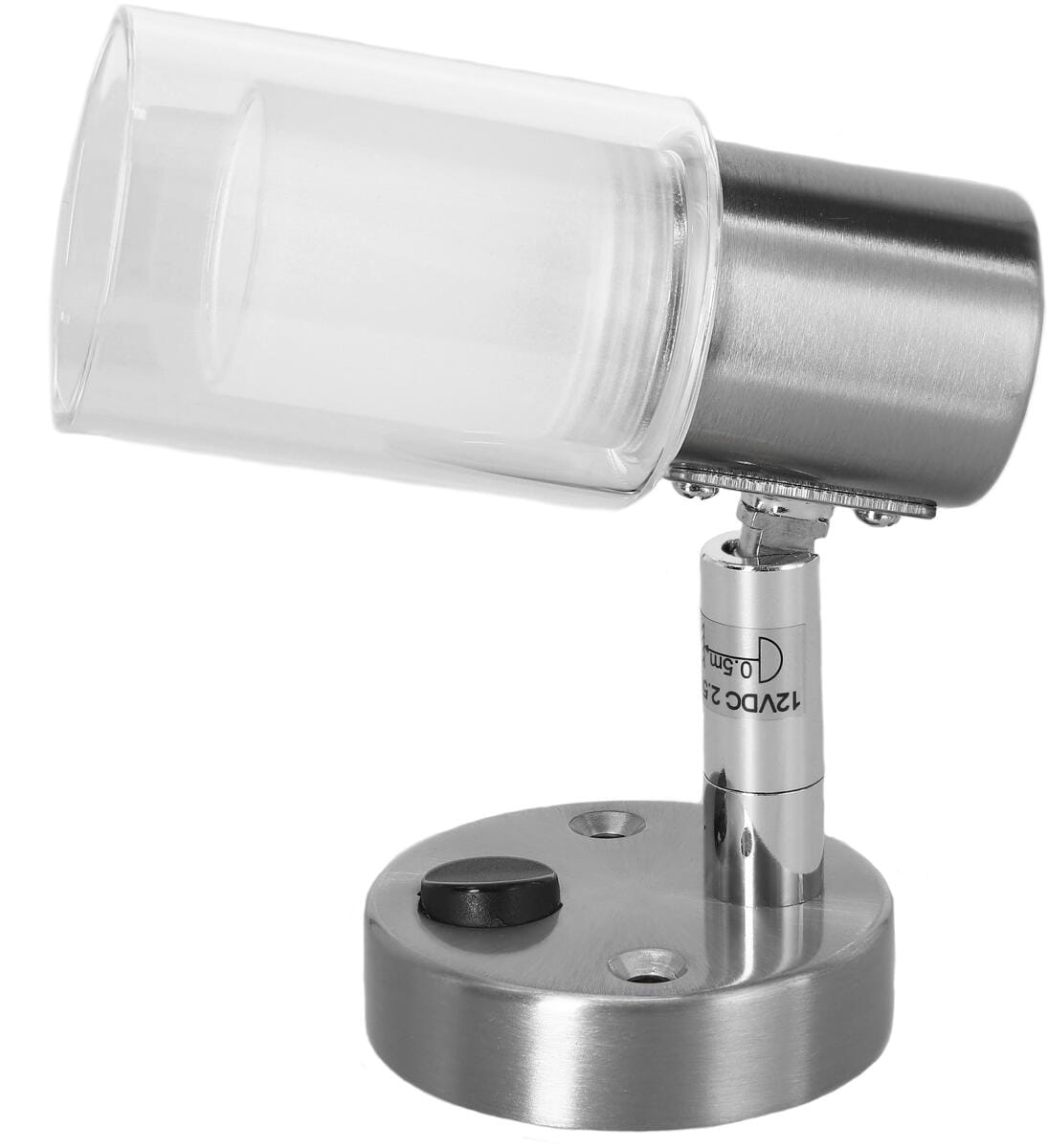 LED påbyggingsspot Nitro II 12V 2,5W dreibar med glass forfra