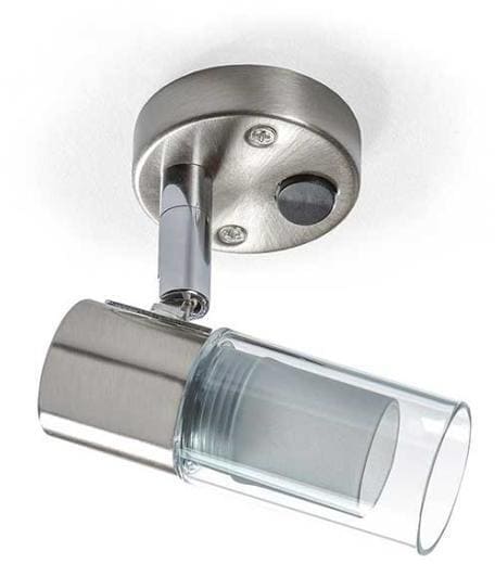 Montert LED påbyggingsspot Nitro II 12V 2,5W dreibar med glass i campingvogn