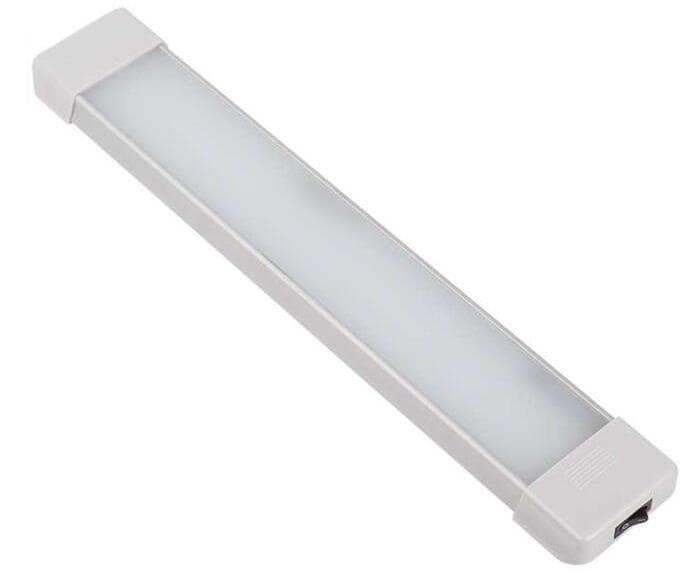 LED påbygglampe 12/24V 37 cm 864 lumen IP65 aluminium Carbest forfra