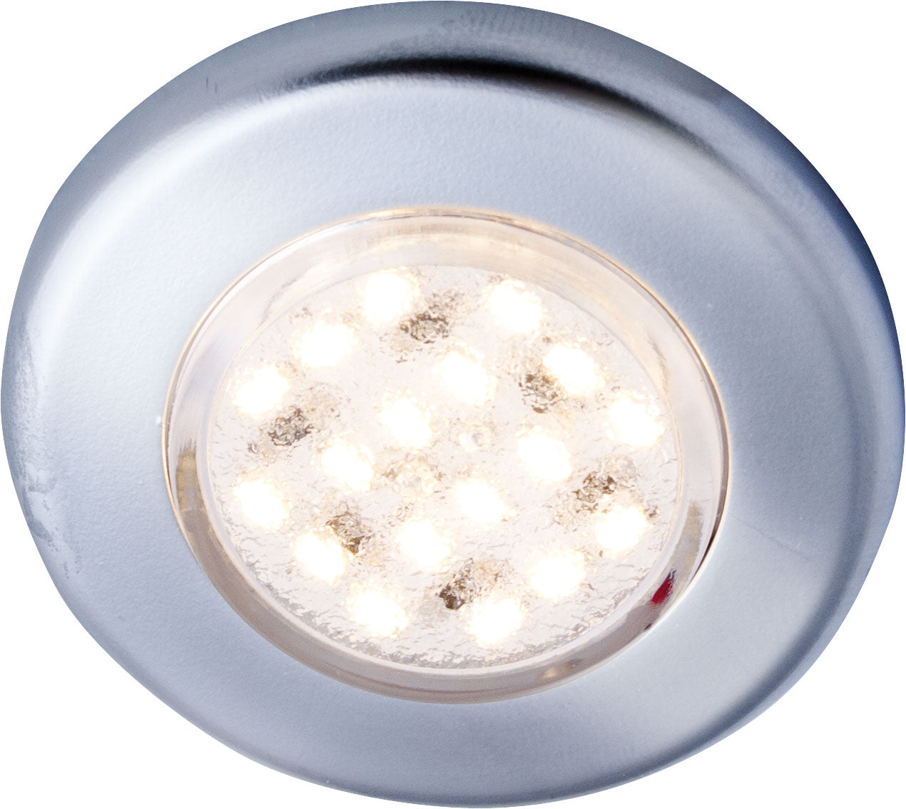 LED påbygningsspot Gleam 18 SMD 12V 0,6W Ø46 mm matt chrome