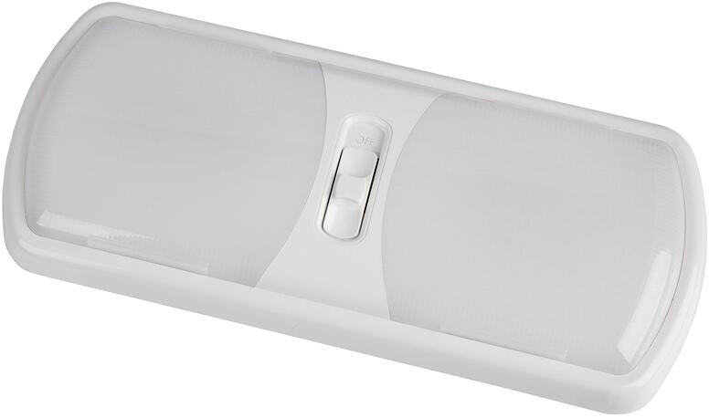 LED påbygglampe Due dimbar 12V 640 lm 27 cm hvit forfra