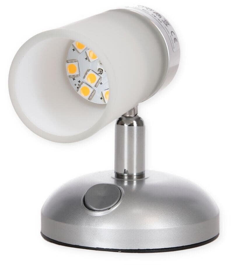 LED-påbyggingsspot L22TM dreiebar 8-28V 2W metall for campingbelysning