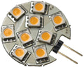 LED pære G4 dimmbar 150 lumen 1,5W 10-30V varmhvit - Carbest for campingbelysning