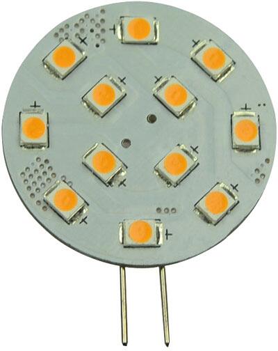 LED-pære G4 12/24V 2W 180 lm dimmbar varmhvit forfra