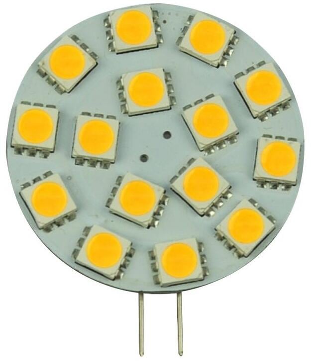 LED-pære SMD G4 10-30V 2,2W 250 lm dimmbar ø36 mm - David Communication forfra