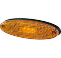 LED sidemarkeringslys 12V 150 mm med reflektor foran