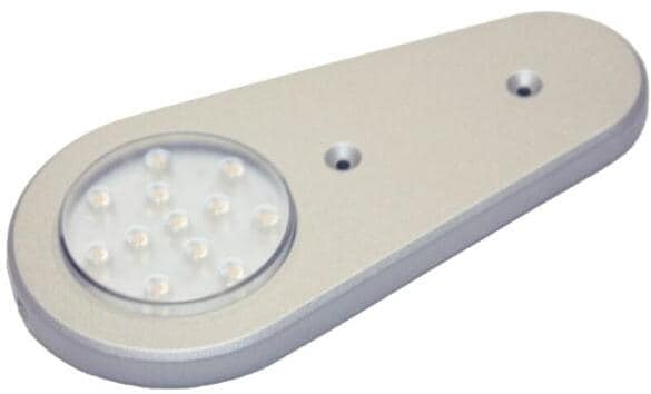 LED skaplampe 13,2x6,5 cm 12V 1,8W 140 lm sølv fra Dimatec