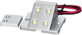 LED skaplampe med magnetkontakt 12V 0,8W sølv forfra
