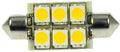 LED soffittpære SMD 37 mm, 10-30V, 1W, 100 lm dimmbar fra David Communication