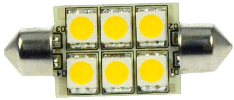 LED soffittpære SMD 37 mm, 10-30V, 1W, 100 lm dimmbar fra David Communication
