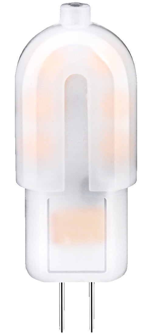 LED sokkellampe G4 12 V 1,8 W 180 lm varmhvit Sigor forfra
