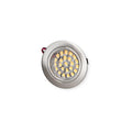 LED spot 24 LED 12V/1,7W rustfritt stål Ø65 mm 180 lm - Carbest forfra