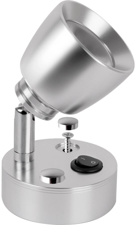 LED spotlampe Funky HP påbygg 12V 140 lm Ø6 cm forfra