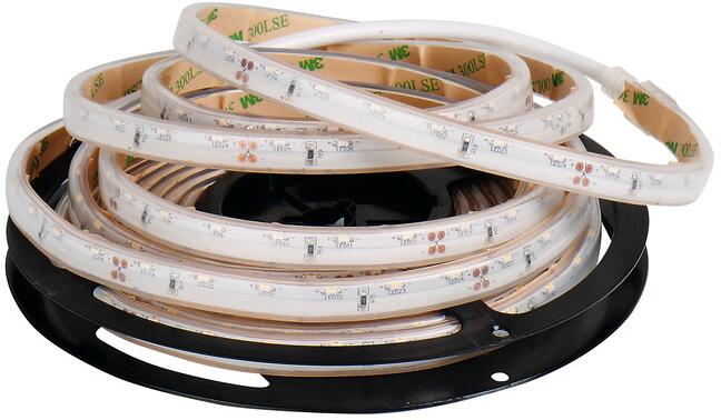LED-strip 5 m 12V 3000K varmhvit IP67 - Carbest forfra