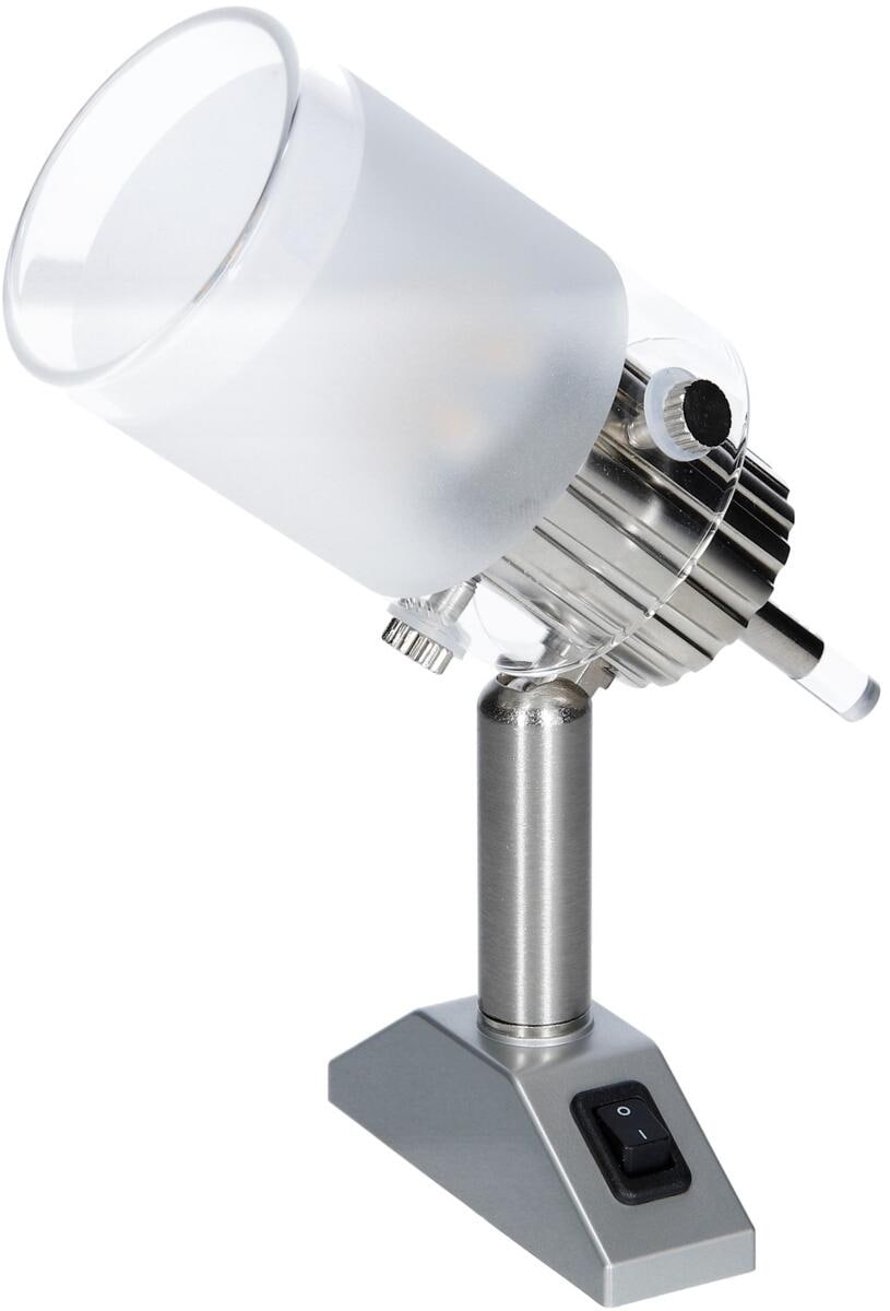LED-strømskinnespot 12V 2W med ekteglass for campingbruk forfra