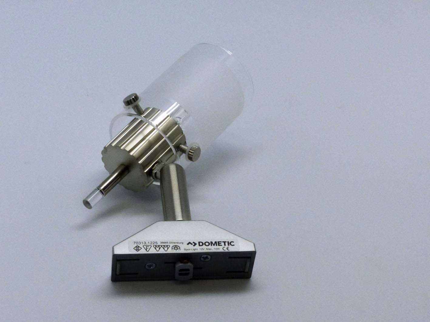 LED strømskinnespot L52BS 12V 2W med ektglass forfra