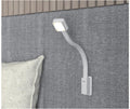 LED svanehalslys kvadratisk hvit 12V 1,2W med USB-C FAWO forfra
